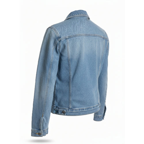 Men’s Trucker Blue Denim Jacket – Casual Winter Wear